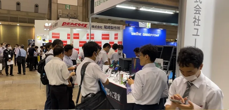 測定計測展、総合試験機器展、自動認識総合展、センサエキスポジャパン2023の会場の様子2_展示会営業術