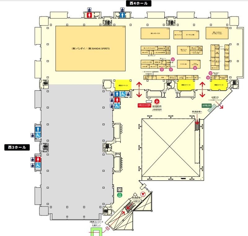 東京おもちゃショー2024の会場小間割り2_展示会営業術