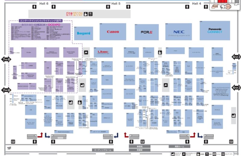 Inter BEE（インタービー）2024の会場小間割り2_展示会営業術