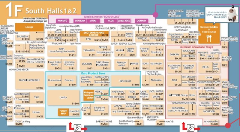 オルガテック東京2025の会場小間割り_展示会営業術
