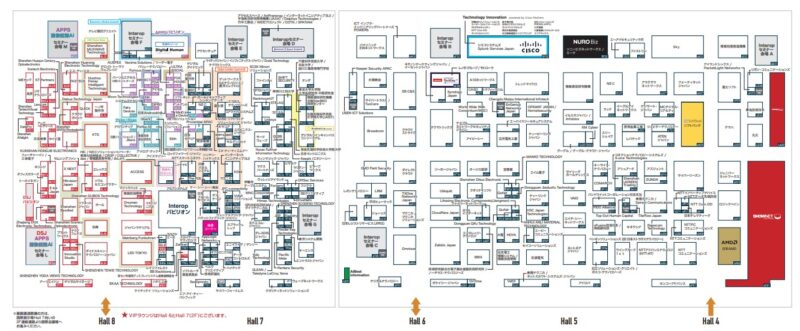 Interop2025の会場小間割り_展示会営業術