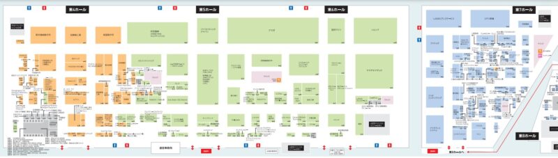 MF-TOKYO2025の会場小間割り_展示会営業術