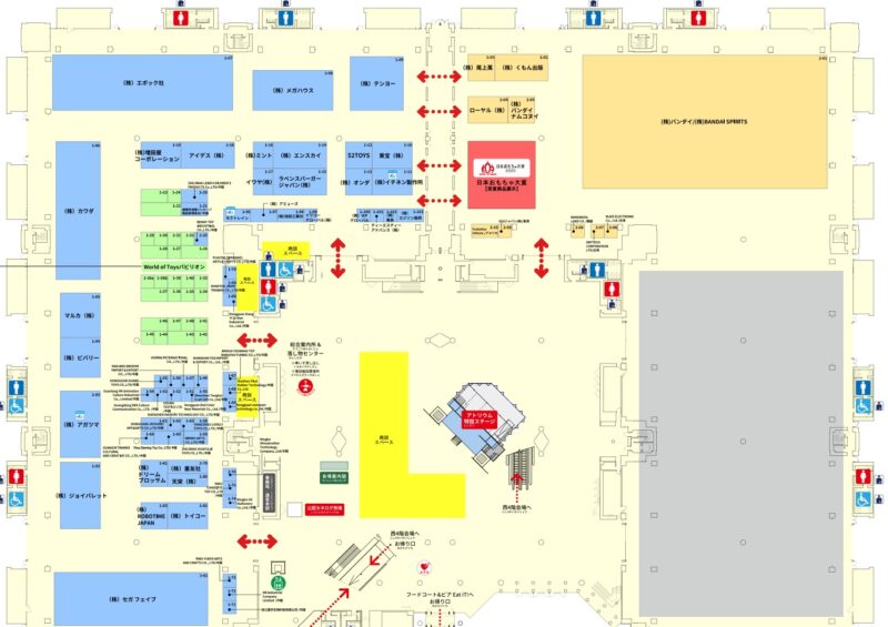東京おもちゃショー2025の会場小間割り_展示会営業術
