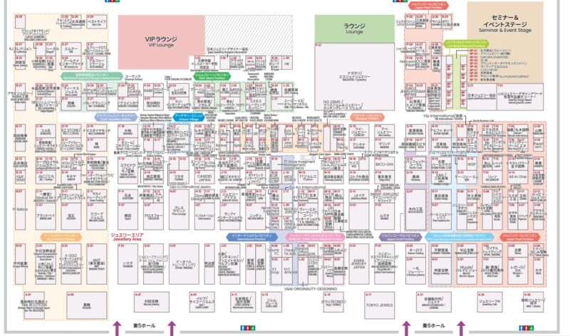 ジャパンジュエリーフェア2025の会場小間割り_展示会営業術