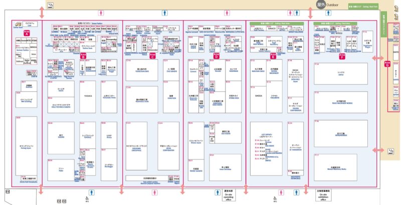 木工機械展2025の会場小間割り_展示会営業術