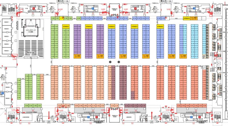よい仕事おこしフェア2025の会場小間割り_展示会営業術