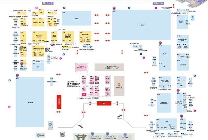 国際ロボット展2025の会場小間割り_展示会営業術