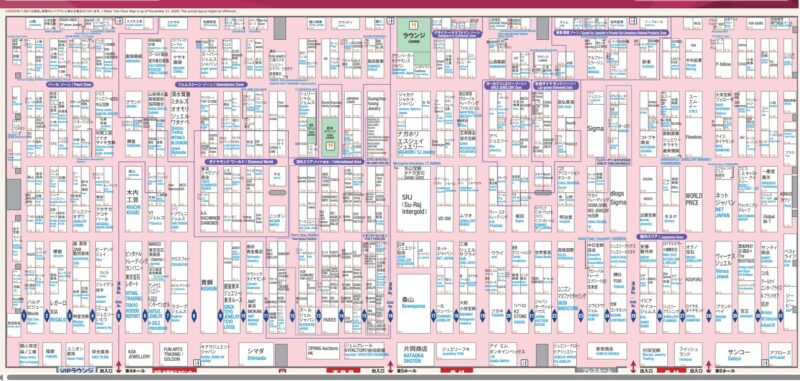 国際宝飾展東京2026の会場小間割り_展示会営業術