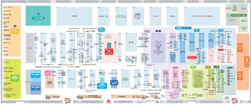 釣りフェスタ2026の会場小間割り_展示会営業術
